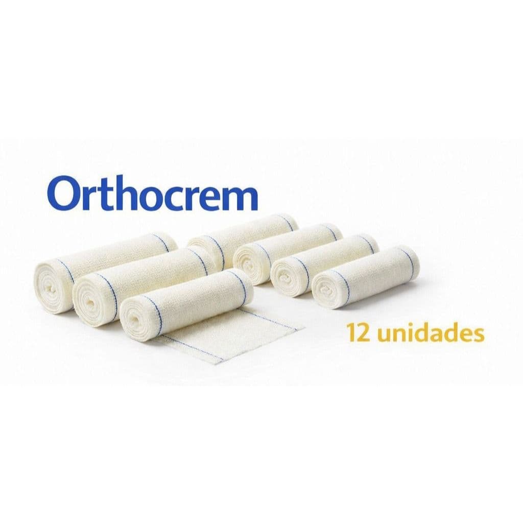 Kit 12un Atadura Crepom Crepe Curativo 10 cm x 180M Alta Qualidade Absorção Elasticidade