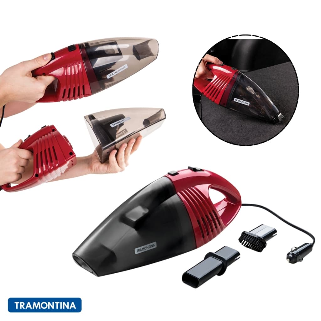 Aspirador de Pó Carro Portatil 12v 60w Tramontina