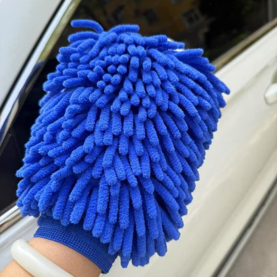 Luva Microfibra Grande: Kit Lavar Carro Limpeza Automotiva
