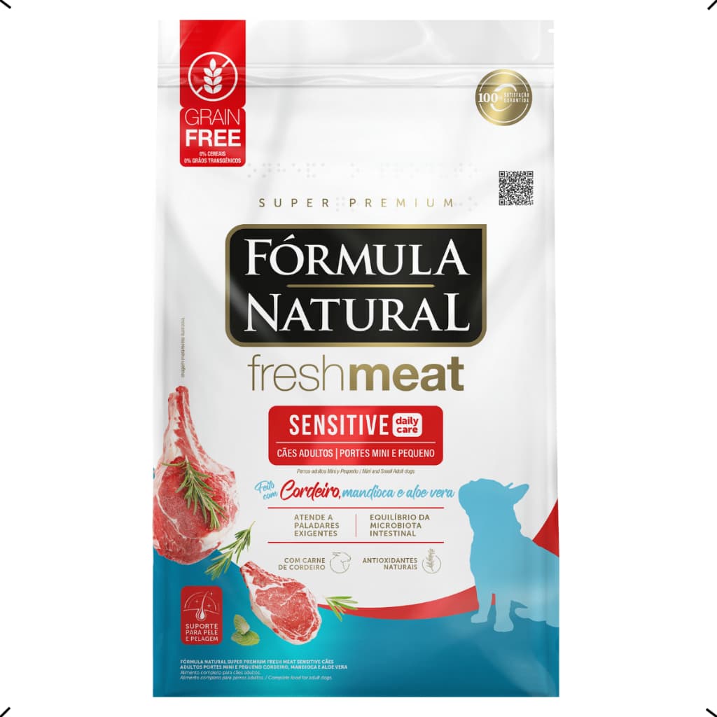 RAÇÃO FORMULA NATURAL FRESH MEAT SENSITIVE ADULTO RAÇA PEQUENA 10KG