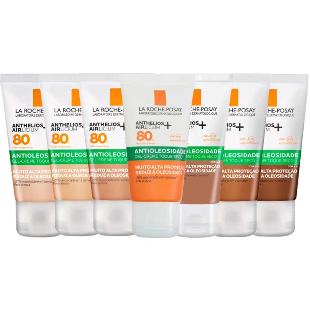 Protetor Solar Facial Anthelios Airlicium FPS 80 Todas as Cores - 40g