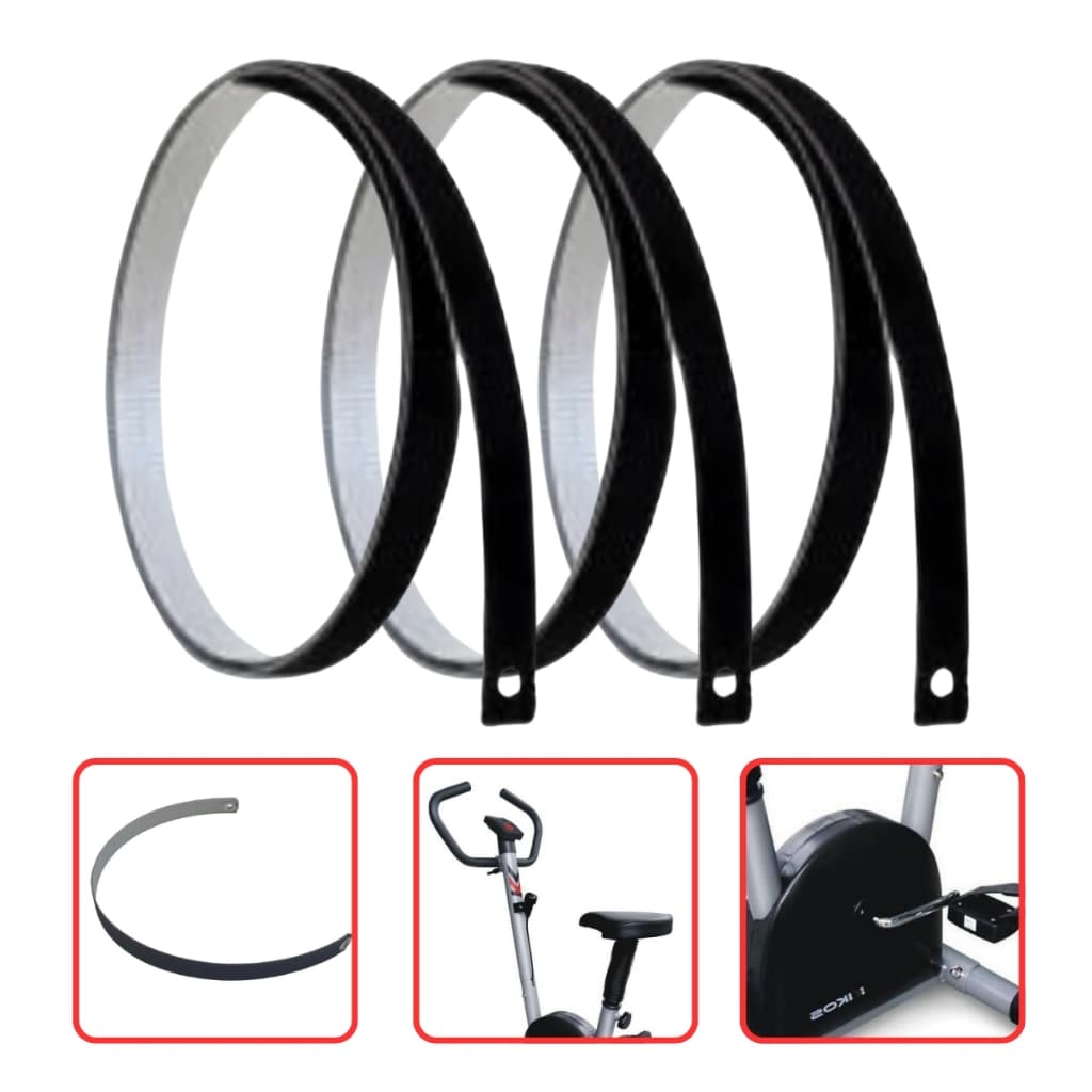 Kit com 3 Cinta De Carga Freio Bicicleta Ergometrica Kikos Hc 3015