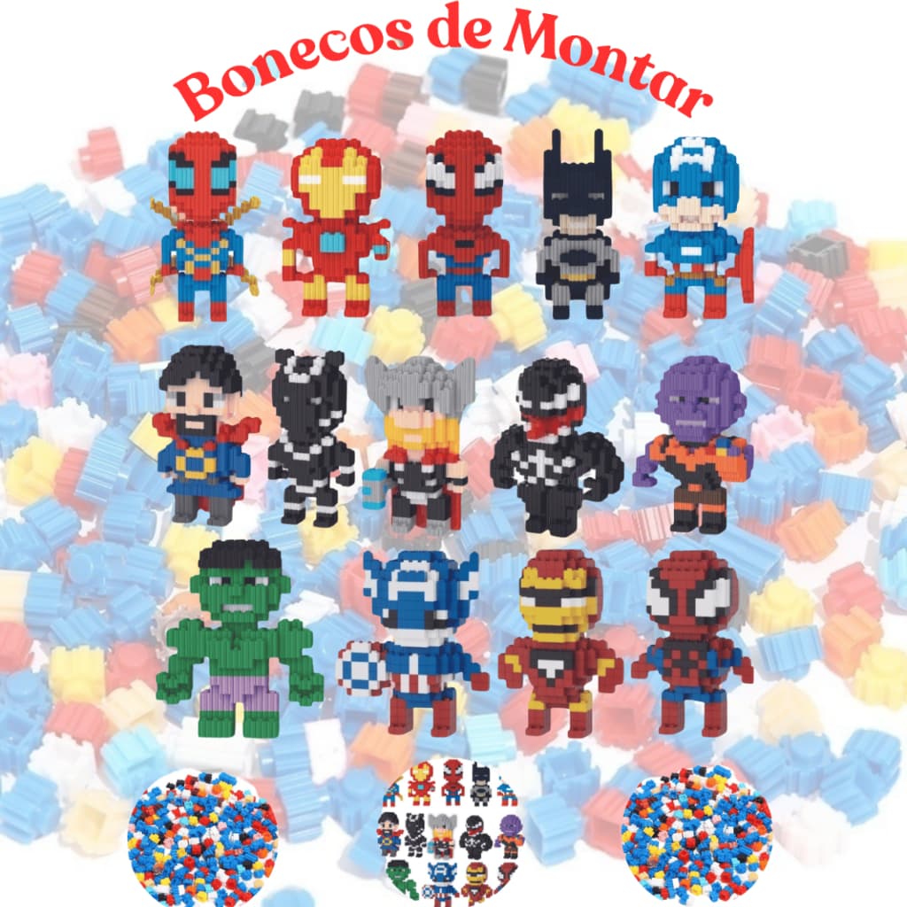 Blocos de Montar Nano De Construção Brinquedos Educativos Para Criança Modelos Variados ZEM