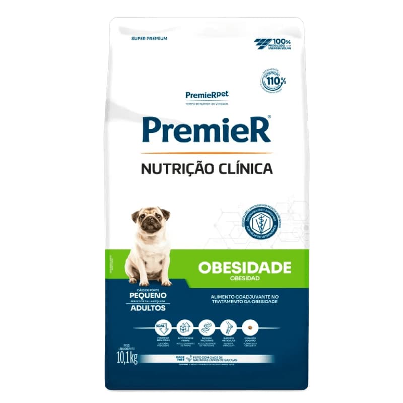 Ração Premier Nutrição Clinica Obesidade Cães Adultos Pequeno Porte 10,1kg