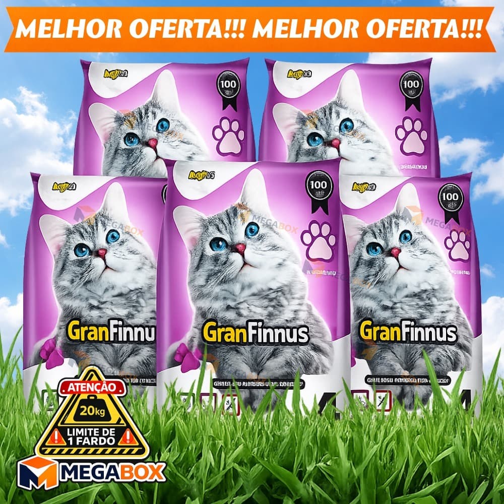Kit Areia Sanitária para Gatos 20kg (4x5kg) | Mimo Cat e GranFinnus | Sustentável e Anti Odores
