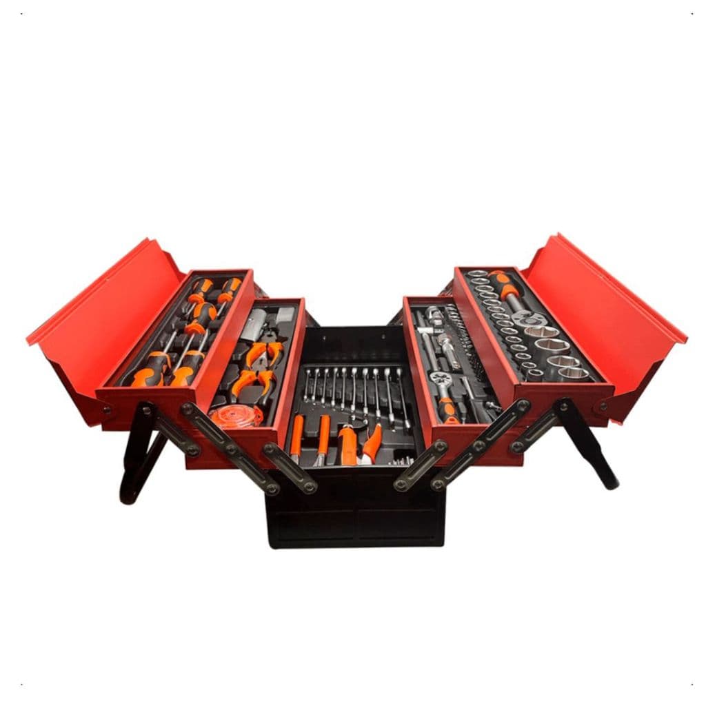 Caixa de Ferramentas Metal com 5 Gavetas Ferramentas Online 85 Peças.XHL_STORE