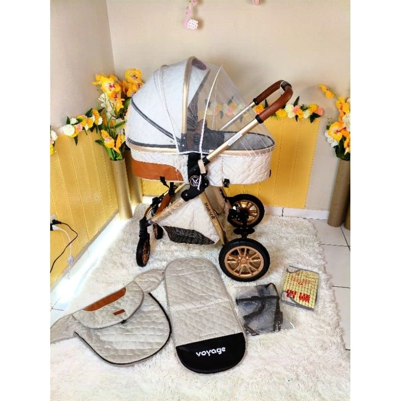 Kit Carrinho de Bebê Luxo Europeu Multifuncional Importado Madrid Voyage Completo , menino menina