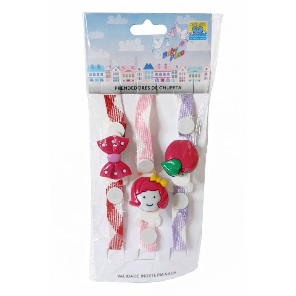 kit Com 3 Prendedor De Chupeta Oferta