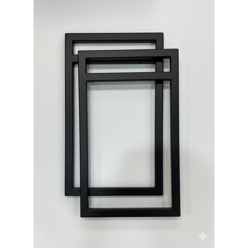 Par Suporte Prateleira 15cm Estilo Industrial Aço Carbono Preto Parede Sala Cozinha Banheiro