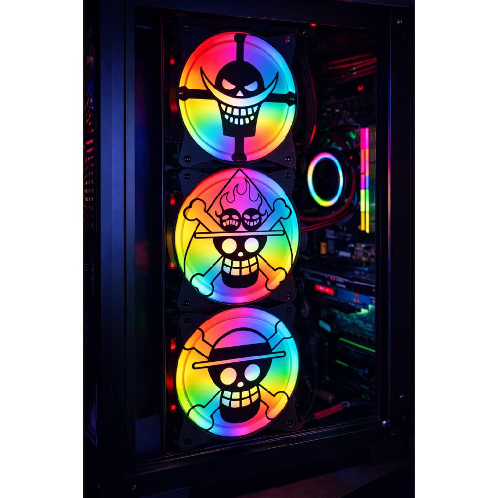 Grelhas Fan 120mm One Piece Bandeiras Capa Fan Pc Gamer Setup Gamer