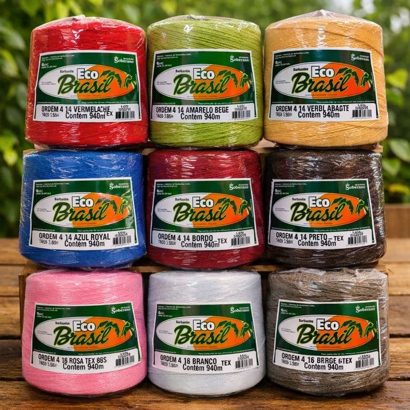 Barbante Eco Brasil Soberano 700g NÚMERO 4. O barbante sustentável ideal para crochê e tricô