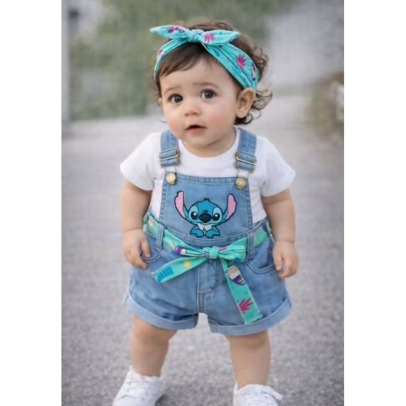 vestido  jardineira infantil menina bebê tamanho p m g para recém nascida alça ajustável  na cintura leve e confortável