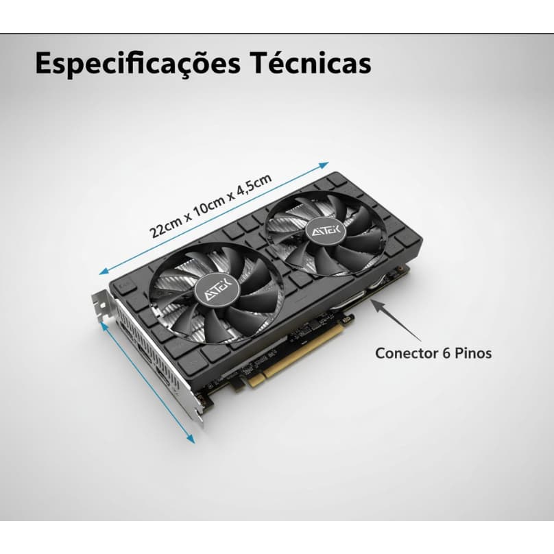 Placa De Vídeo Gamer Rx590 8gb Gddr5 256bit Alto Desempenho E desempenho de custo