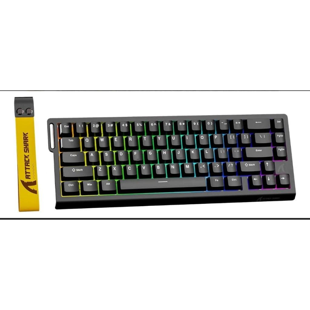 Teclado Mecânico Attack Shark X68 HE Gamer Rapid Trigger Switches Magnéticos 8K Hz