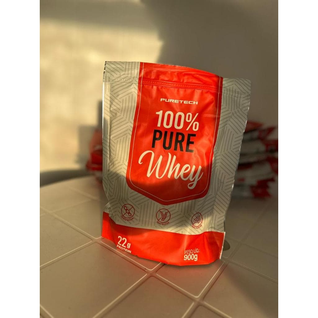 Whey Protein 2w Puretech Isolado E Concentrado Refil 900g Sabor Chocolate