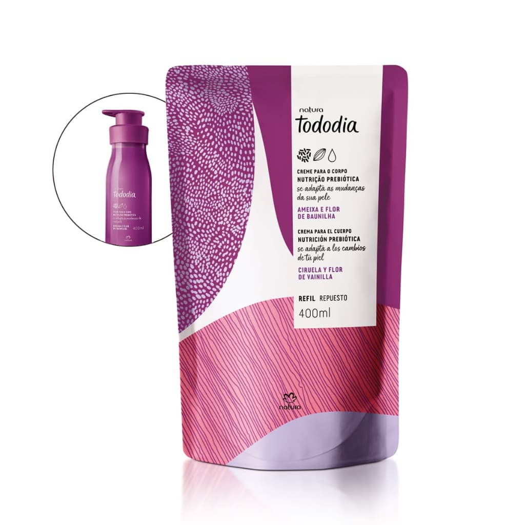 Refil Hidratante Corporal Ameixa e Flor de Baunilha 400 ml