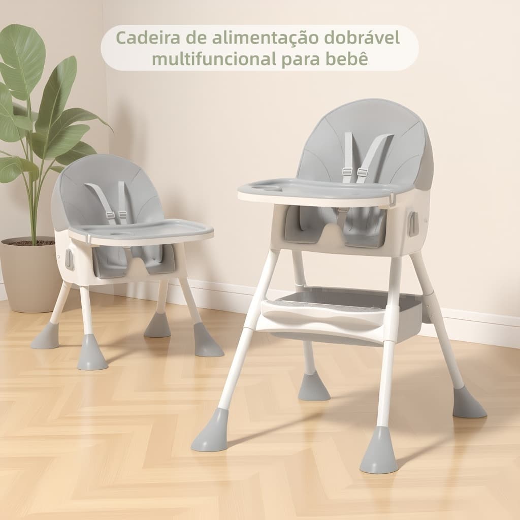 Cadeira de jantar para bebês cadeira dobrável assento multifuncional cadeira para crianças