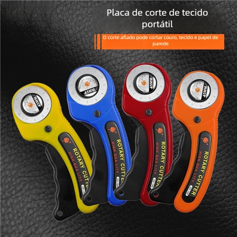 Cortador de Patchwork Circular 45mm - Profissional para Tecido e Costura