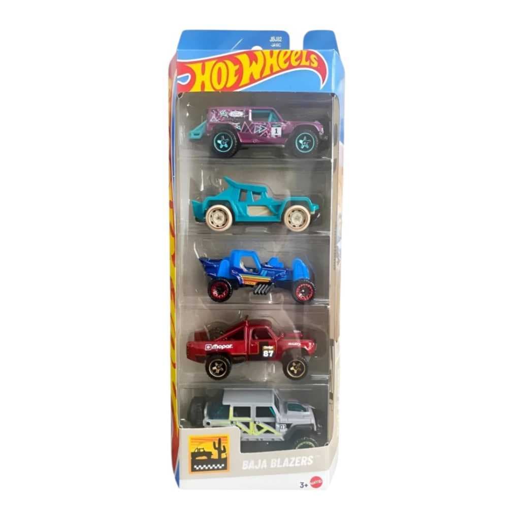 kit  Com 5 Carrinhos Hot Wheels Modelo Baja Blazers