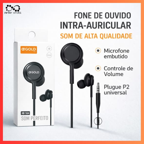 Fone De Ouvido Com Fio e Microfone Entrada P2 3.5MM Intra-Auricular Para Android Galaxy S10 S20 Tablet