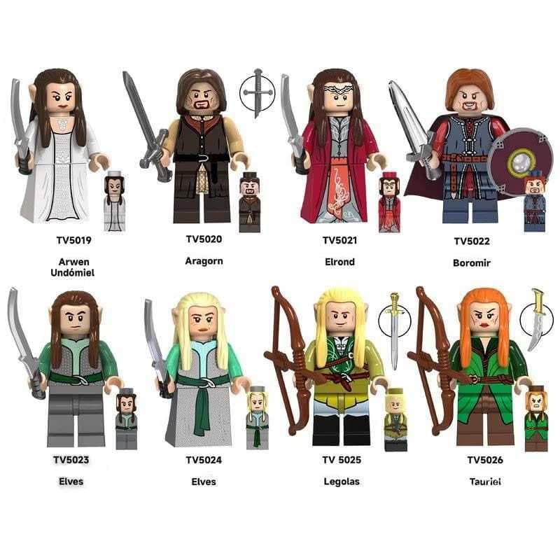 Kit Minifiguras lego  Blocos de Montar – 15 Peças | Mais de 250 Modelos à Escolha
