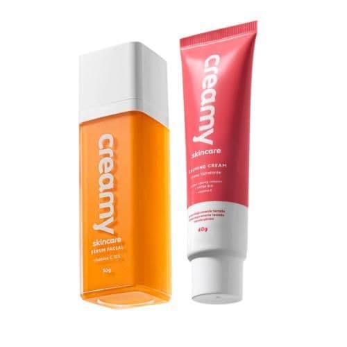 Kit Sérum Antioxidante - Vitamina C + Gel-creme Hidratante Calmante - Calming Cream