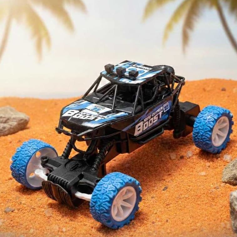 Carrinho de Controle Remoto Rally Speed 4x4 Off Road Acompanha 5 Pilhas Iluminação LED, Versátil e Portátil