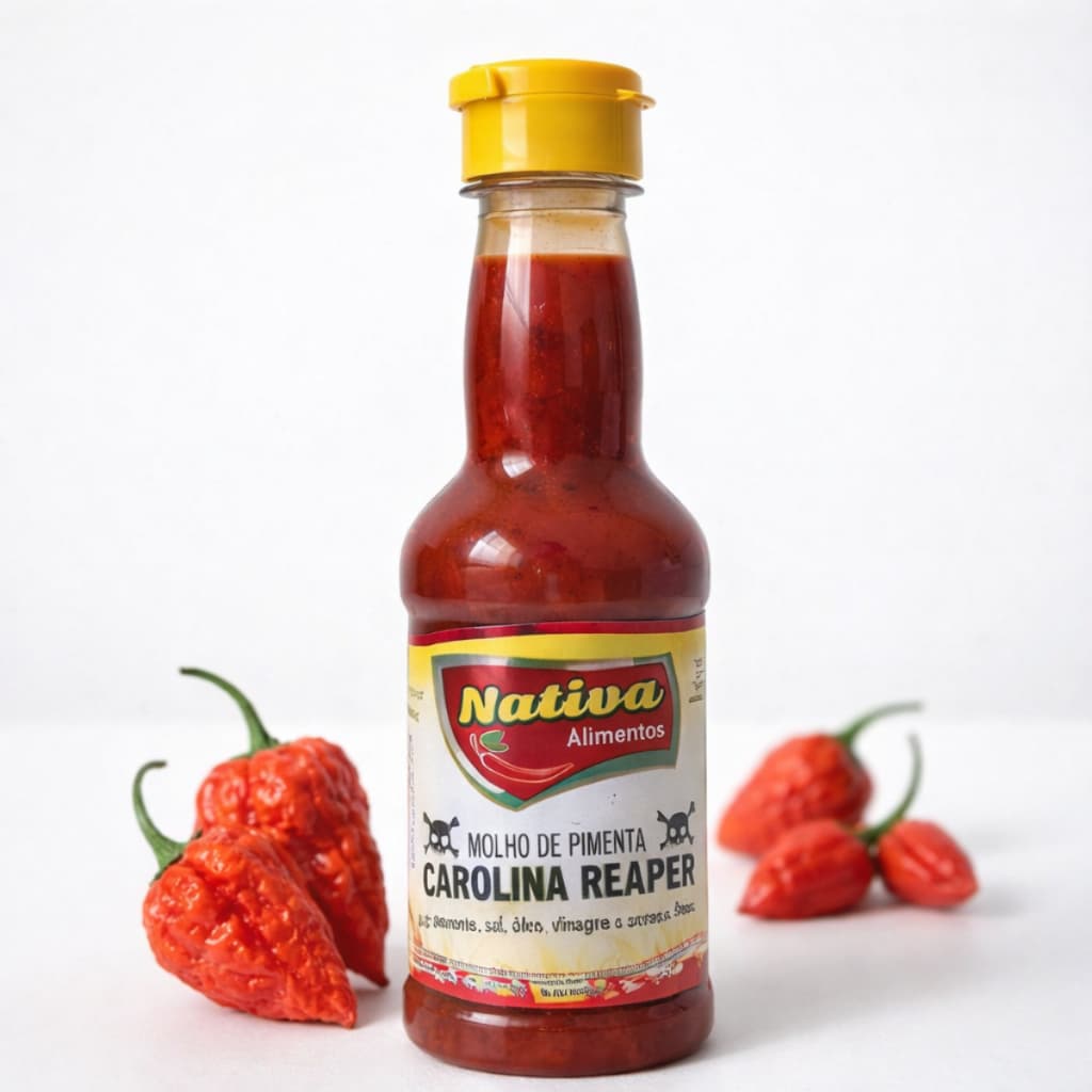 Molho de Pimenta Carolina Reaper a Mais Ardida do Mundo 150ml
