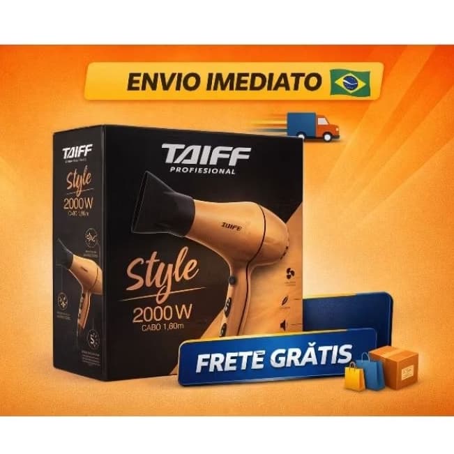 Secador Taiff Style Profissional 2000W Motor AC Original + Nota Fiscal