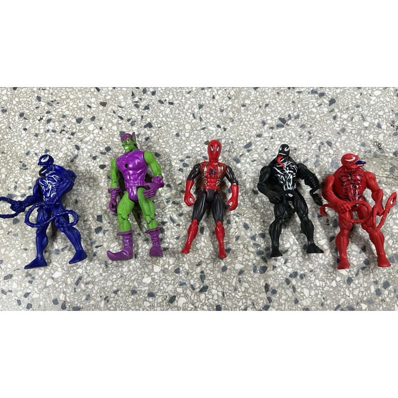 Kit 05 Bonecos venom 10 Cm Articulados Luz