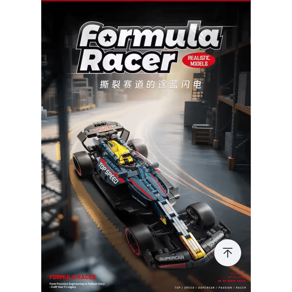 Blocos De Montar Carro Esportivo Corrida Formula 1 Racer Coleção 575pçs AMG F1 W14 Lego Brinquedo Presente Com Caixa