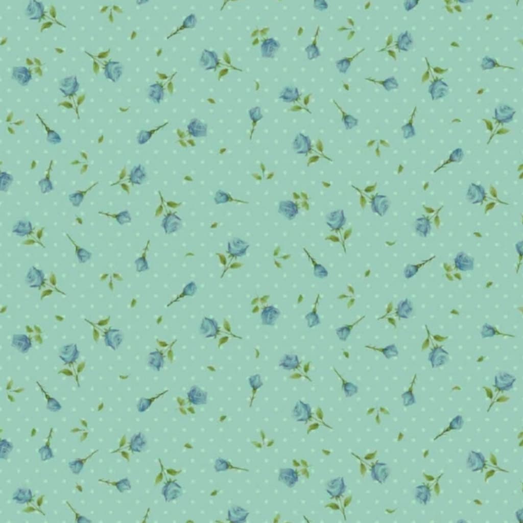 Tecido Patchwork Flor Pequena Azul PN31/874