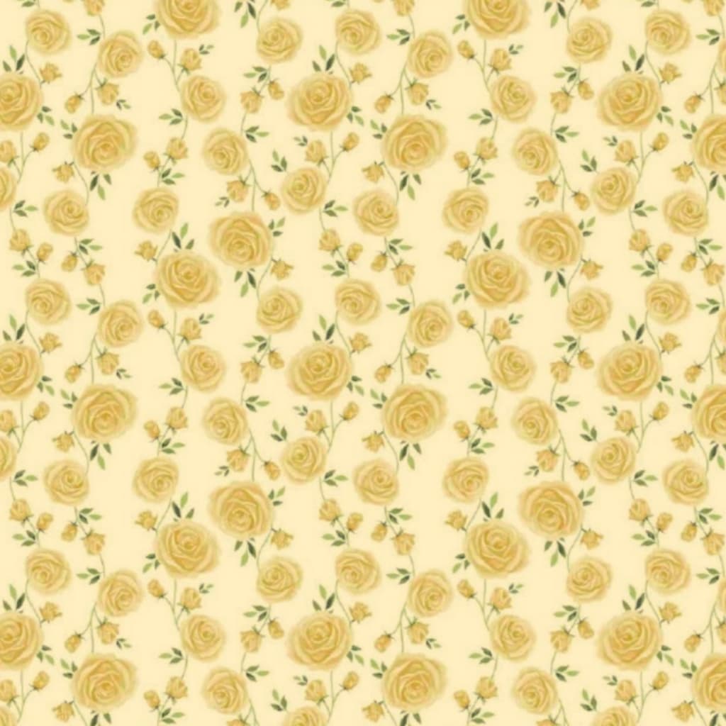 Tecido Patchwork Floral Amarelo PN31/871