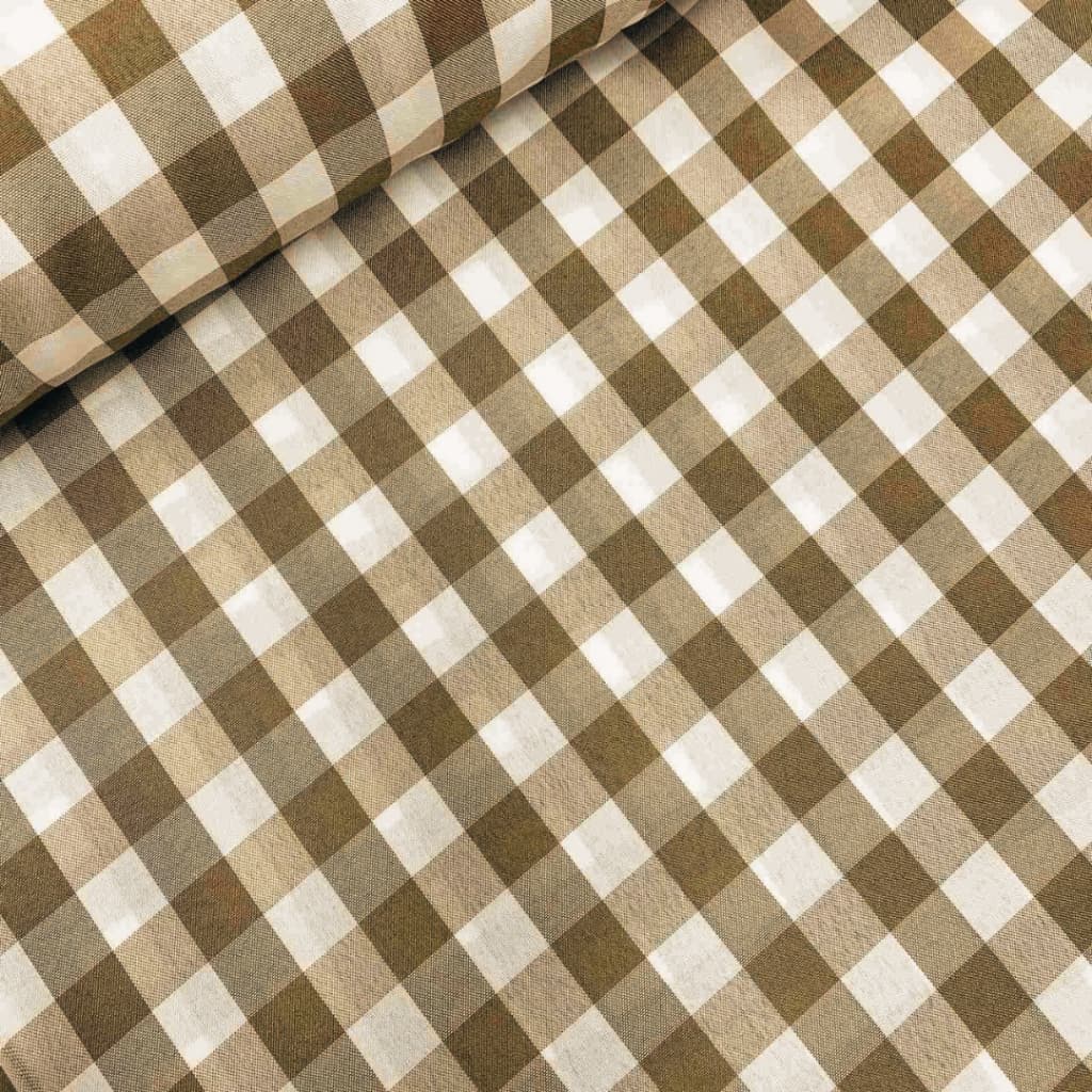 Tecido Patchwork Xadrez Fio Tinto Bege 0,5cm PN334/300