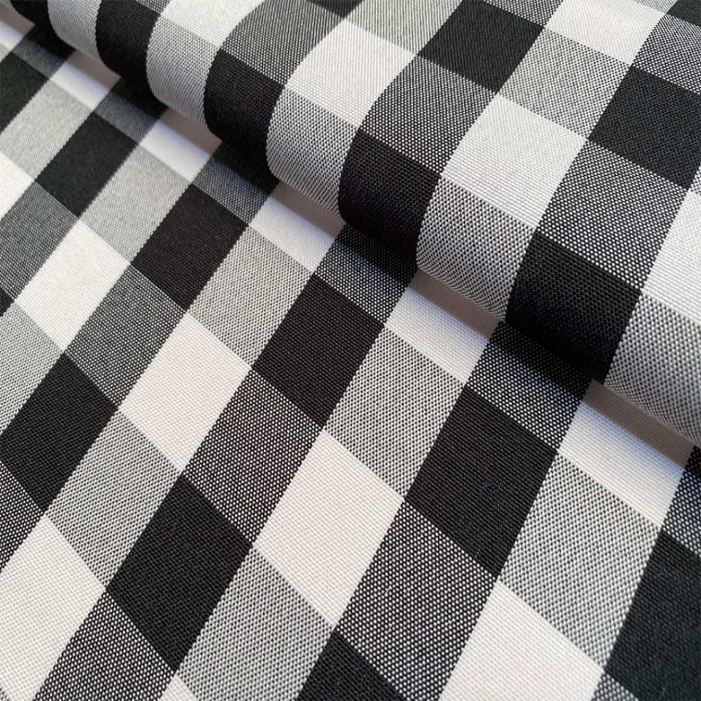 Tecido Patchwork Xadrez Fio Tinto Preto 1cm PN334/315
