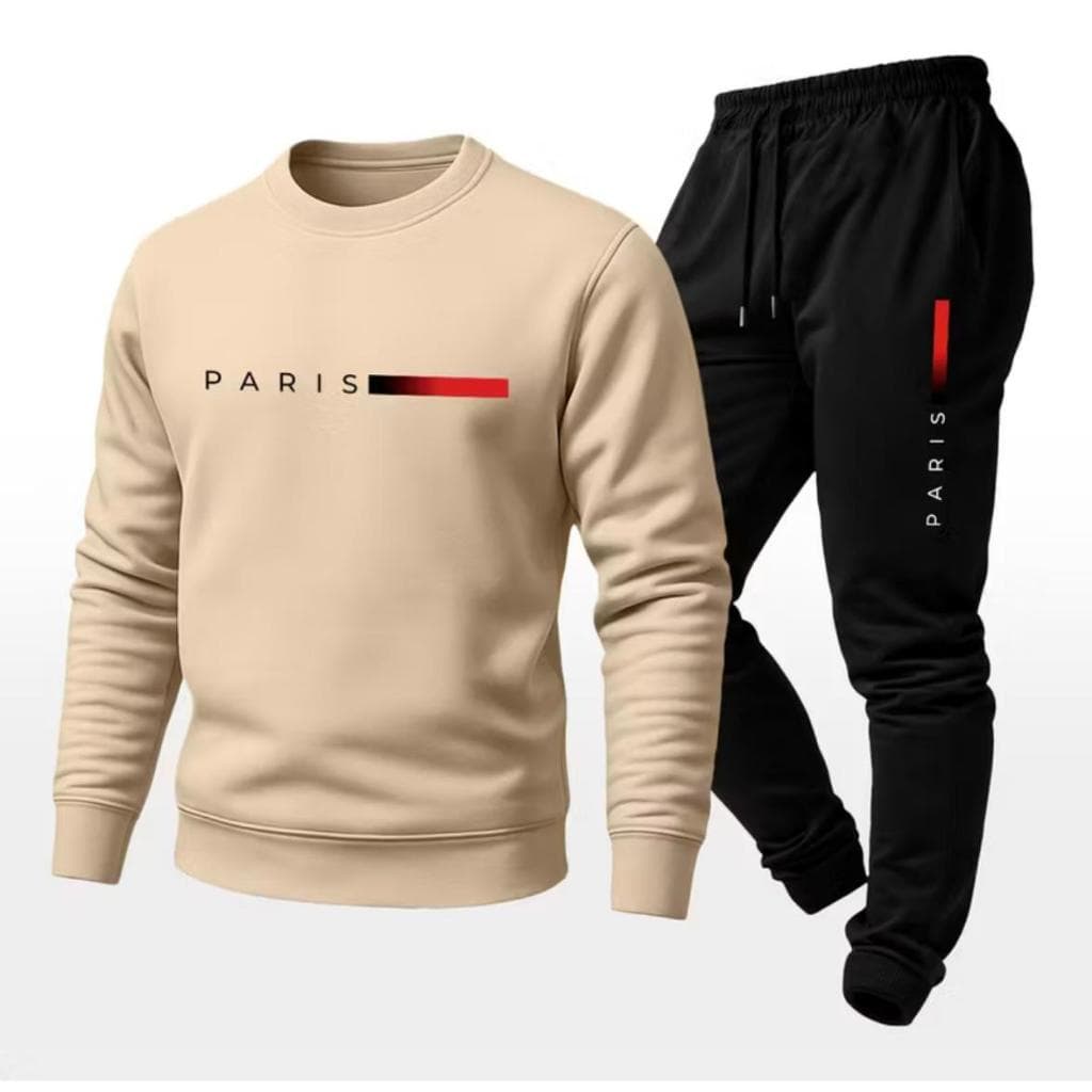 Conjunto Moletom Masculino Estiloso Grosso + Calça Moletom Blusa de Frio Unissex