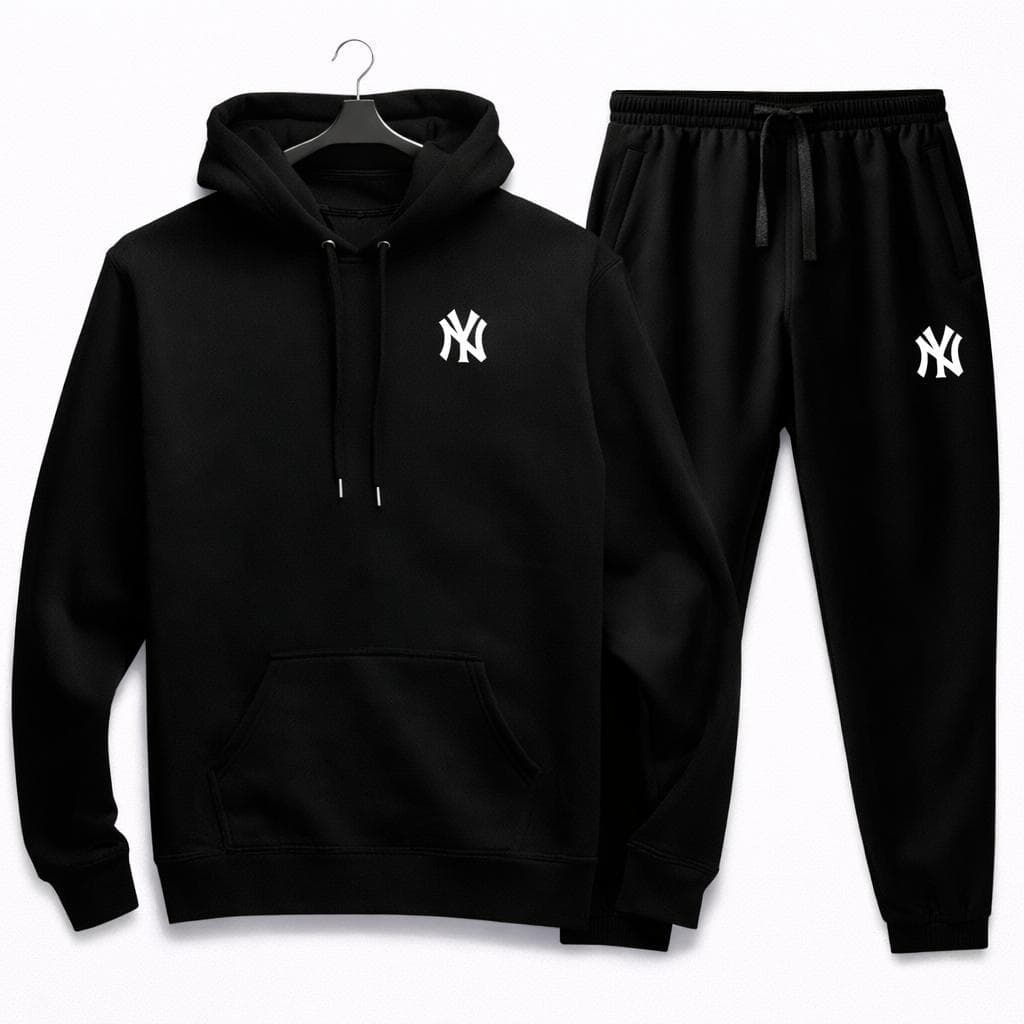 Conjunto Blusa de Frio Masculina Moletom Estiloso + Calça Moletom Casaco Com Capuz Unissex