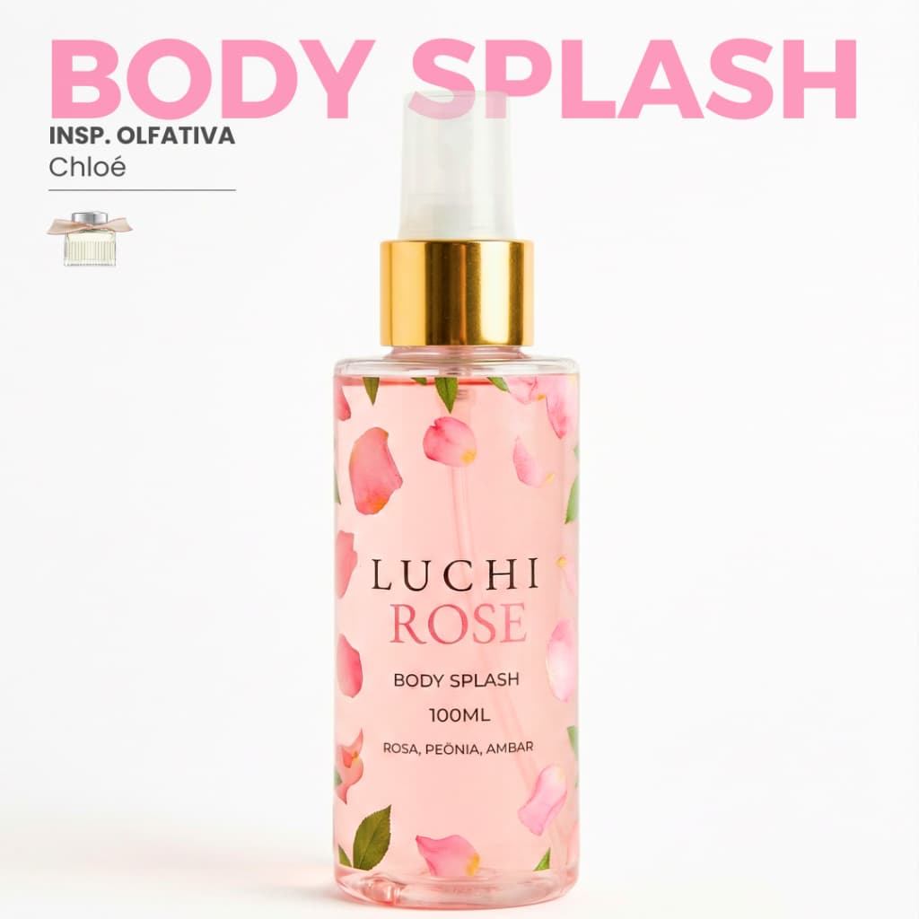 Body Splash Feminino Rose 100Ml (Aroma importado)
