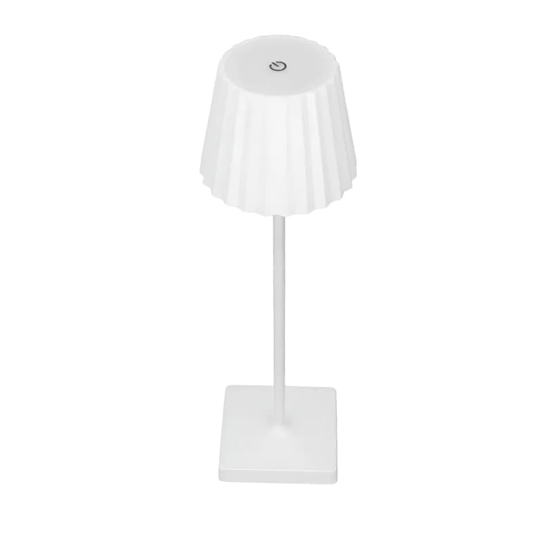 Luminária Abajur Mesa Led Touch Dimerizável S/ Fio Recarregável Base Quadrada Luminária de Metal