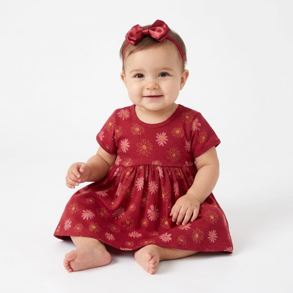 Vestidos Infantil Bebê Menina Básico Super Confortável Lançamento Promoção