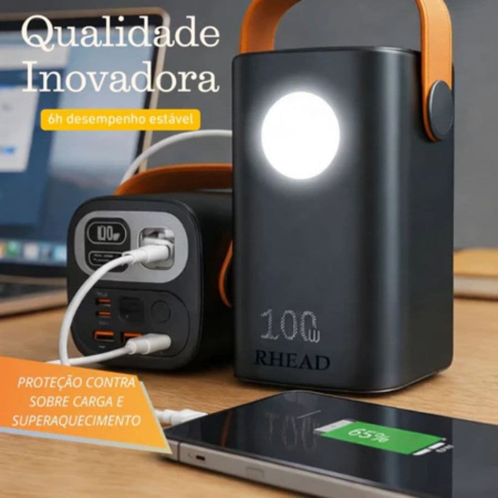 Carregador Portátil Power Bank 60000mAh 100W Ultra Rápido Para Mini Starlink Celulares E Notebook.XHL_HOME