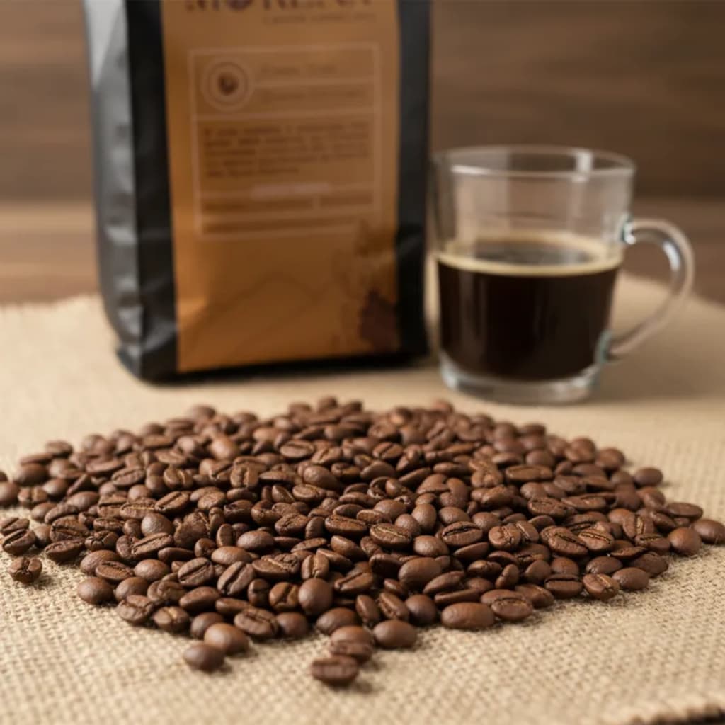 Cafe Em Grão 100% Arábica Especial Torra Média Pacote com 500gr E 1KG