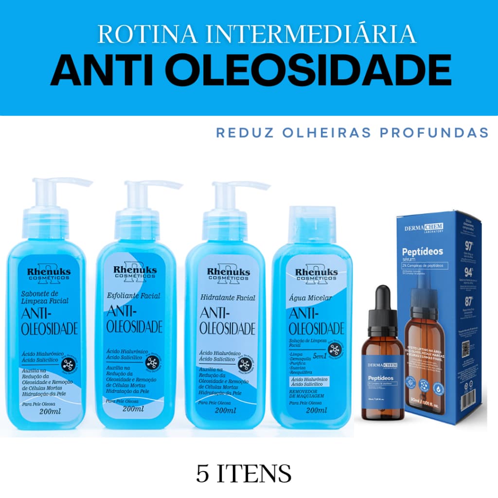 Kit Skincare Vitamina C  Clareador Rhenuks + Sérum Peptideos Anti.Rugas Dermachem