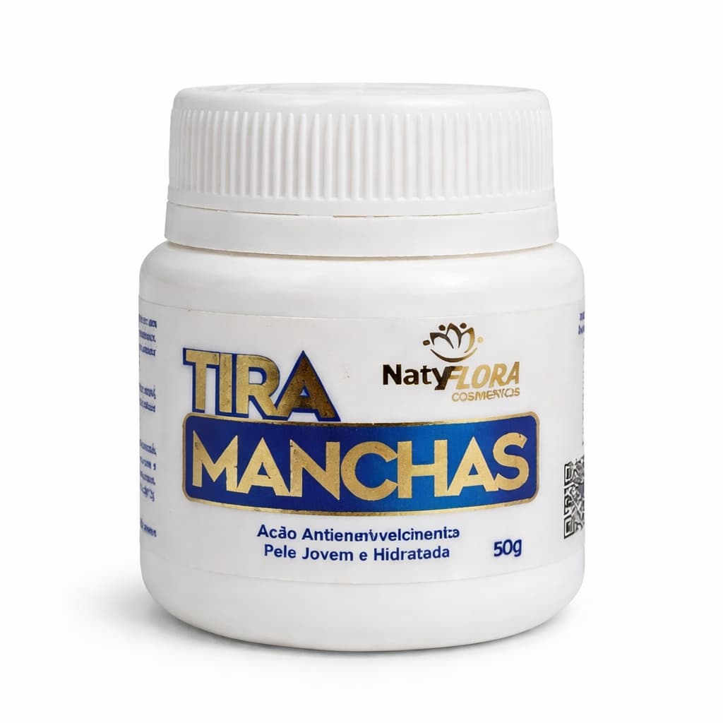 Creme Tira Manchas Clareador, axilas, virilhas, pescoço, Anti-idade Pele Uniforme Natyflora 50g