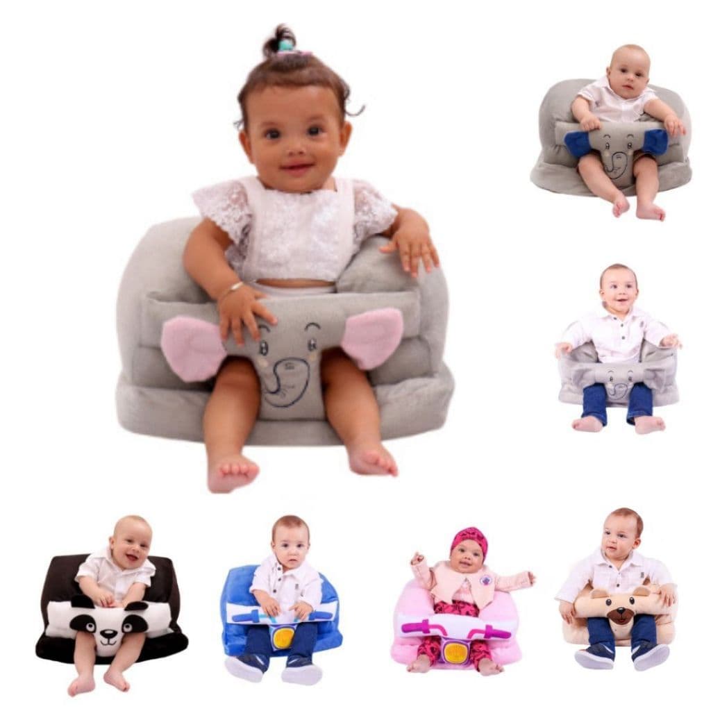 Assento Para Bebê Sofazinho De Apoio Sofá Sentar Almofada Cadeirinha Infantil Anti-Queda Pelúcia