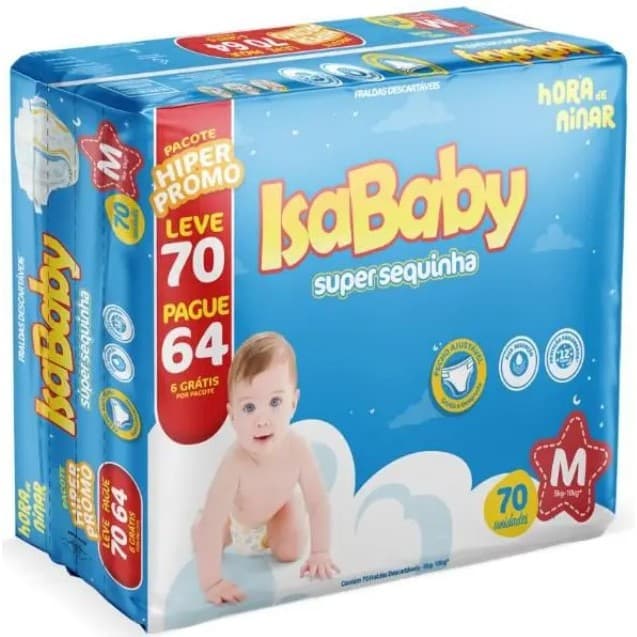 Fralda Infantil Super Sequinha Pacotão hiper - Tamanhos