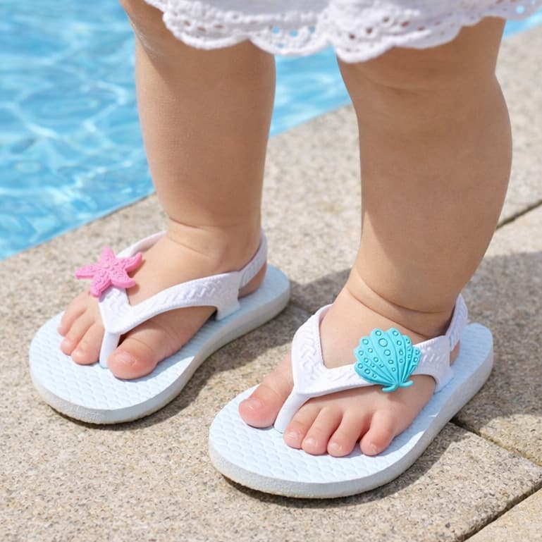 Chinelo Infantil Bebê Baby Menina Chinela Unissex Confortável Macio Leve Antiderrapante Praia Dia a Dia Promoção