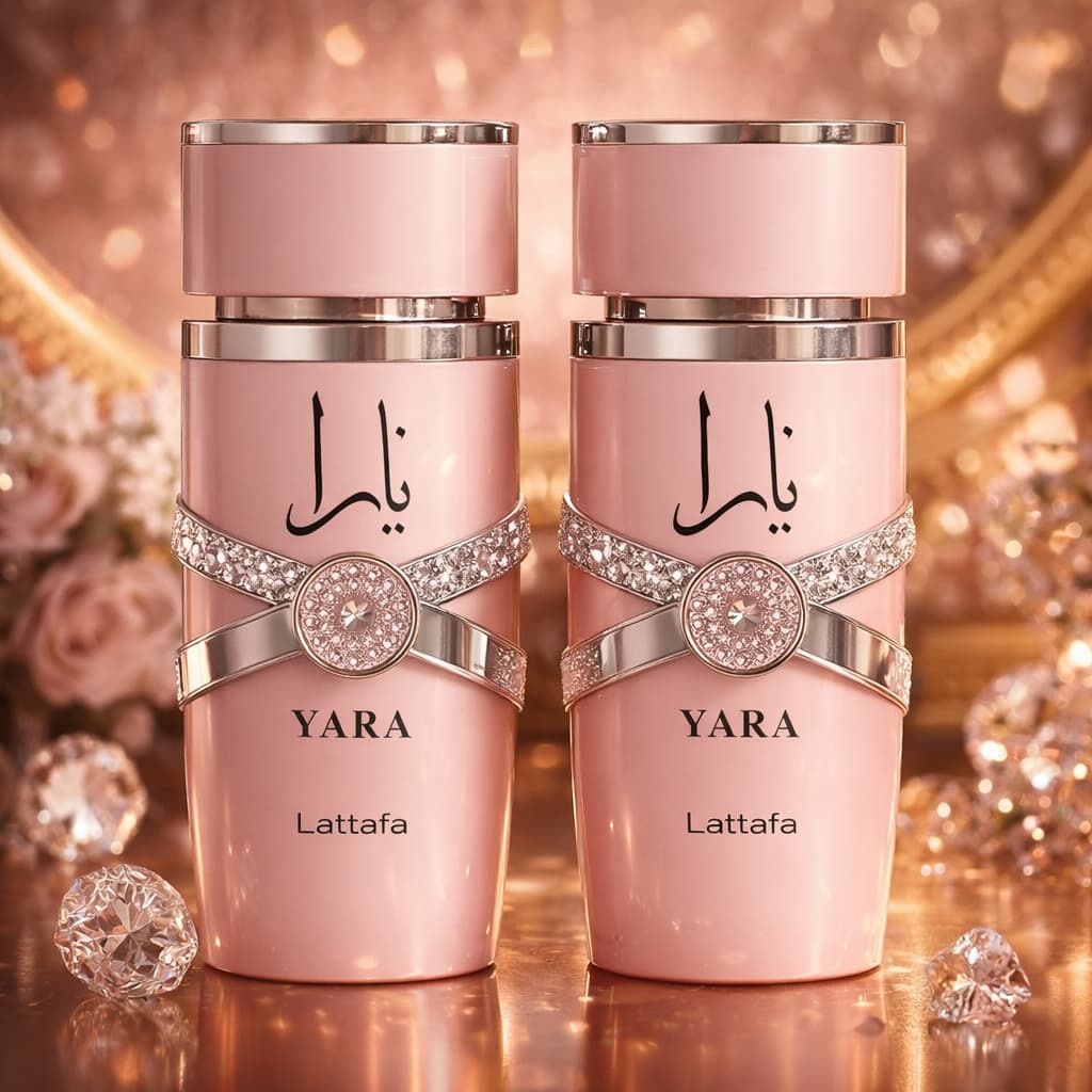 Kit 02 Perfume Yara Lattafa Feminino EDP 100ml Importado Árabe |  Alta Fixação
