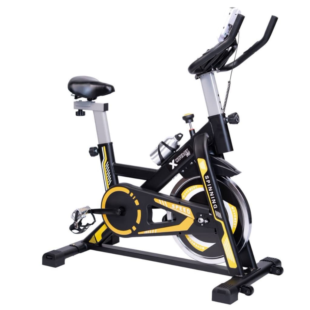 Bicicleta Spinning Ergométrica Exercício Profissional com Monitor suporta até 120kg Brinde Capa de Gel para Banco