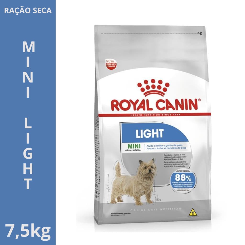 Ração Royal Canin Mini Light Weight Care Cães Pequenos 7,5kg